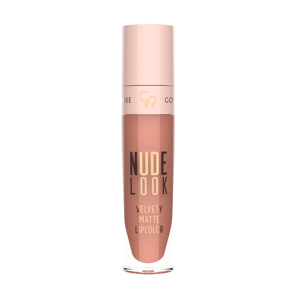 Уценка Жидкая матовая помада для губ Golden Rose Nude Look Velvety Matte Lipcolor 02 Peachy