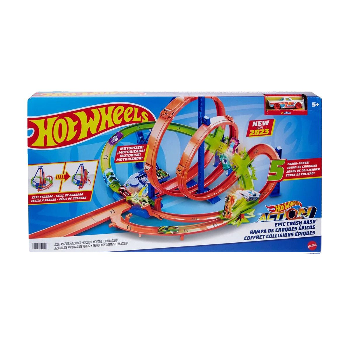 Автомобільний трек Hot Wheels Гігантська петля Шалені зіткнення від років HNL купити на