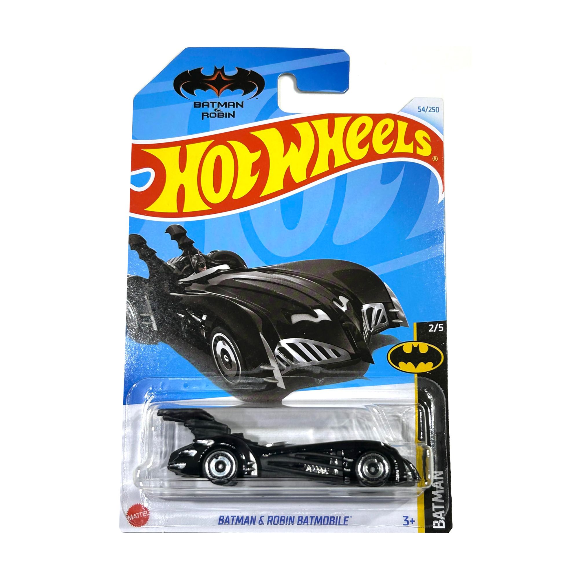 Базовий автомобіль Hot Wheels Batman Robin Batmobile чорний від 3 років 11 3 5 11 см 5785