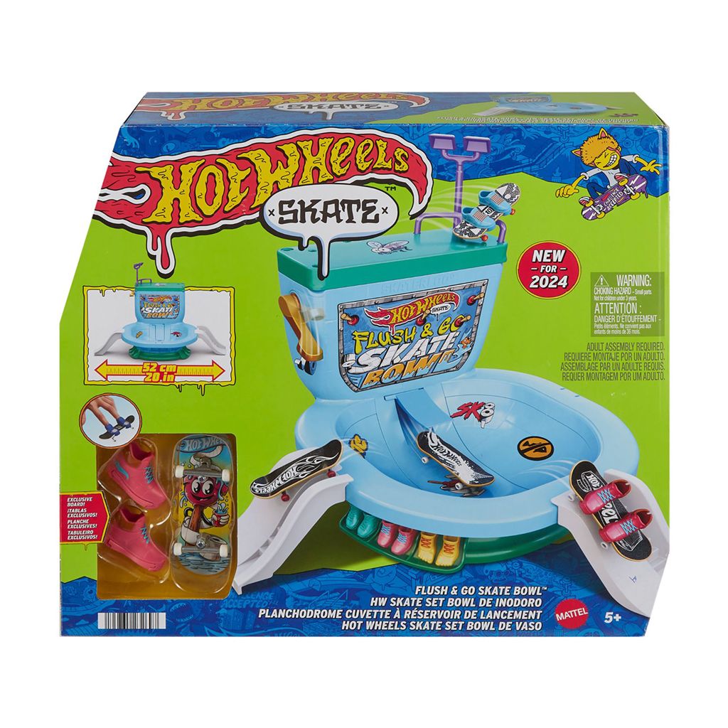 Игровой набор Hot Wheels Скейтборд парк Смывайся с лет см элемента HXL