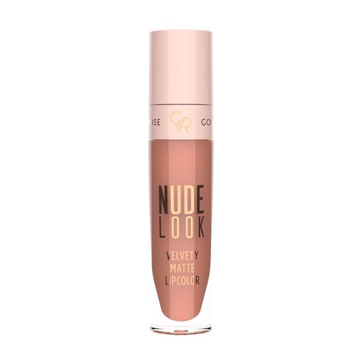 Уцінка Рідка матова помада для губ Golden Rose Nude Look Velvety Matte Lipcolor 02 Peachy Nude