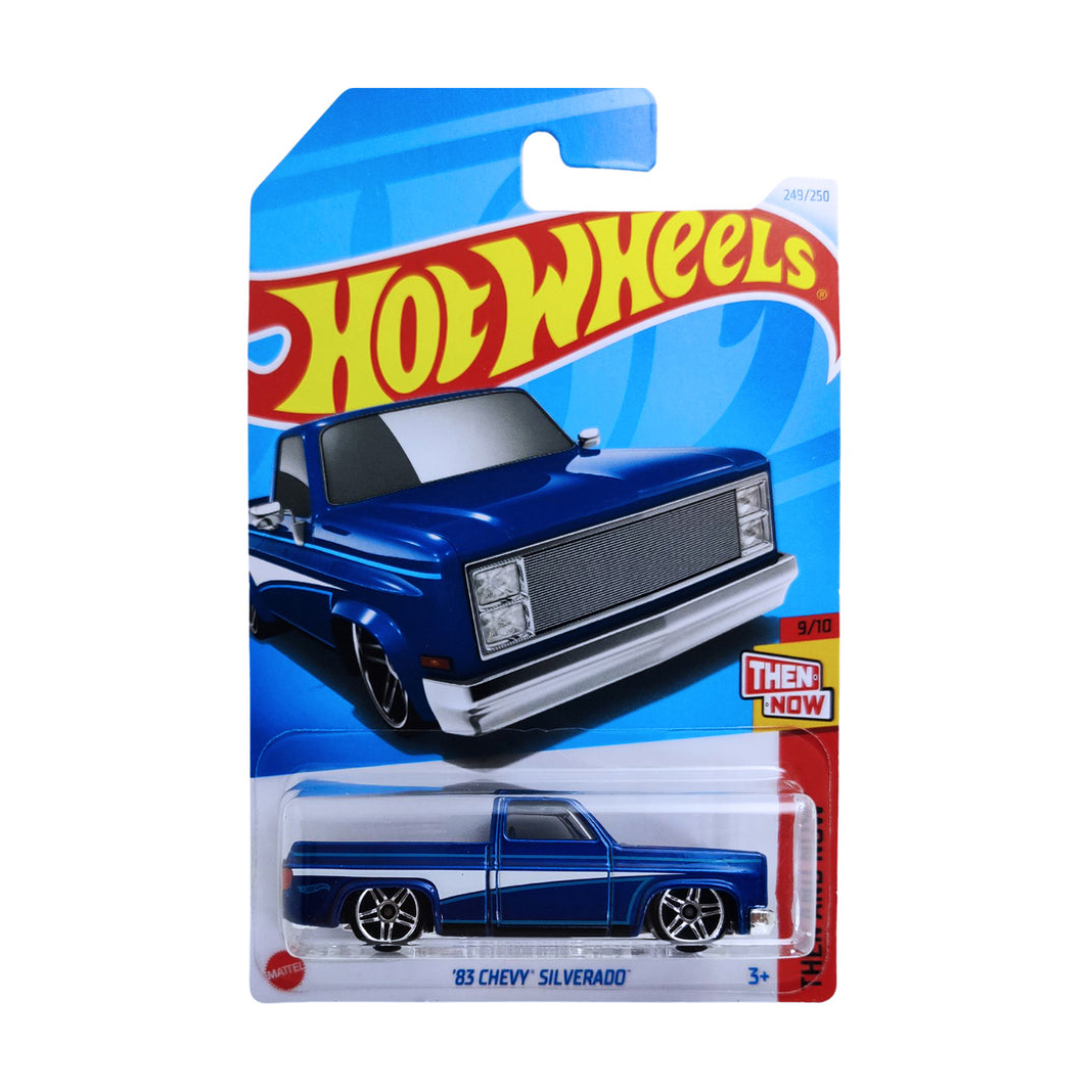 Базовый автомобиль Hot Wheels 83 Chevy Silverado, синий с белой