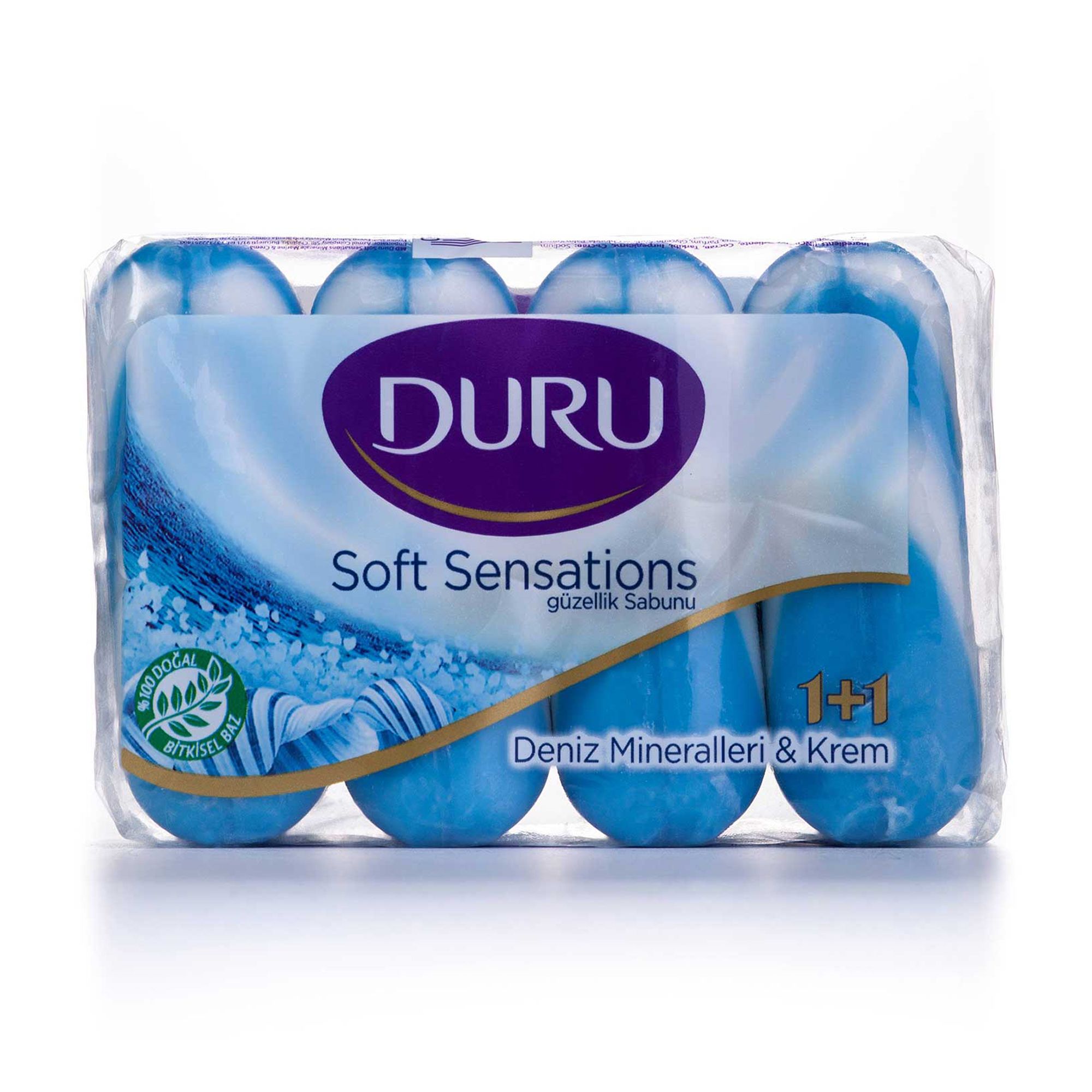 Мыло твердое DURU 1+1 Морские минералы экопак, 4*90г - купить в ...