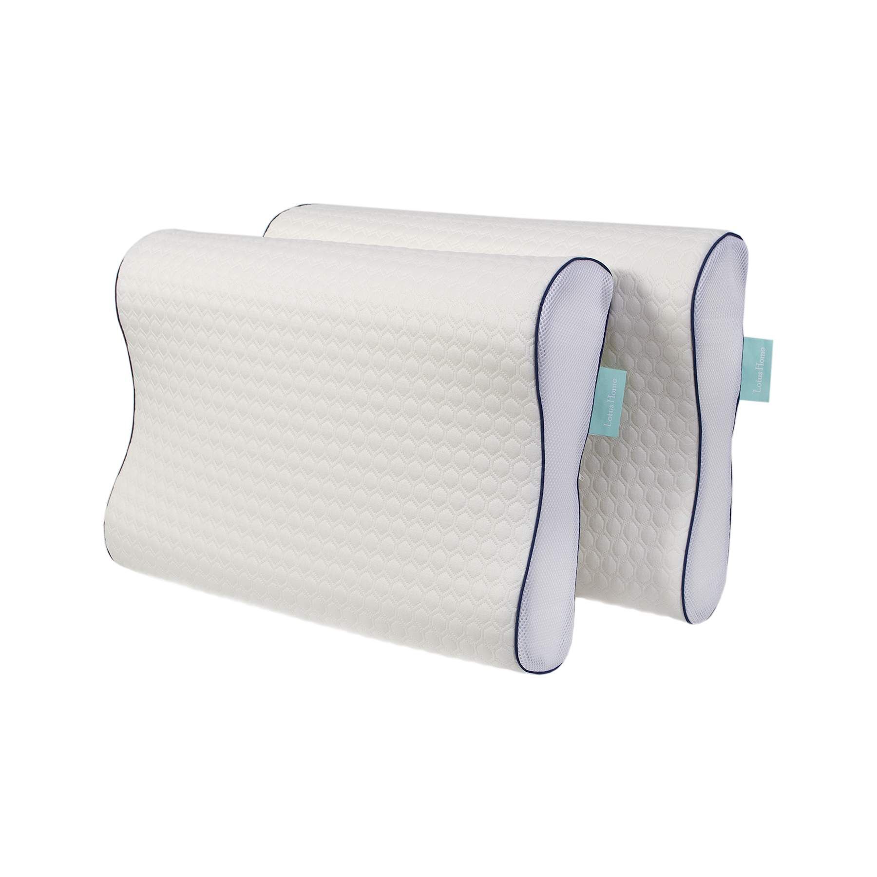 Подушка Lotus Home 81405 Туреччина 60*40 см Віскоза + поліестер Білий ...