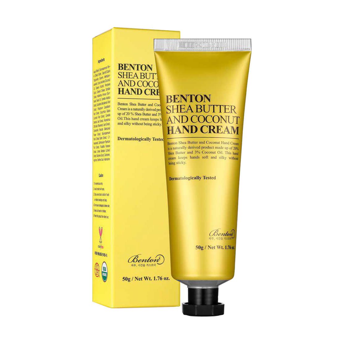 Крем для рук Benton Shea Butter and Coconut Hand Cream с маслом Ши и ...