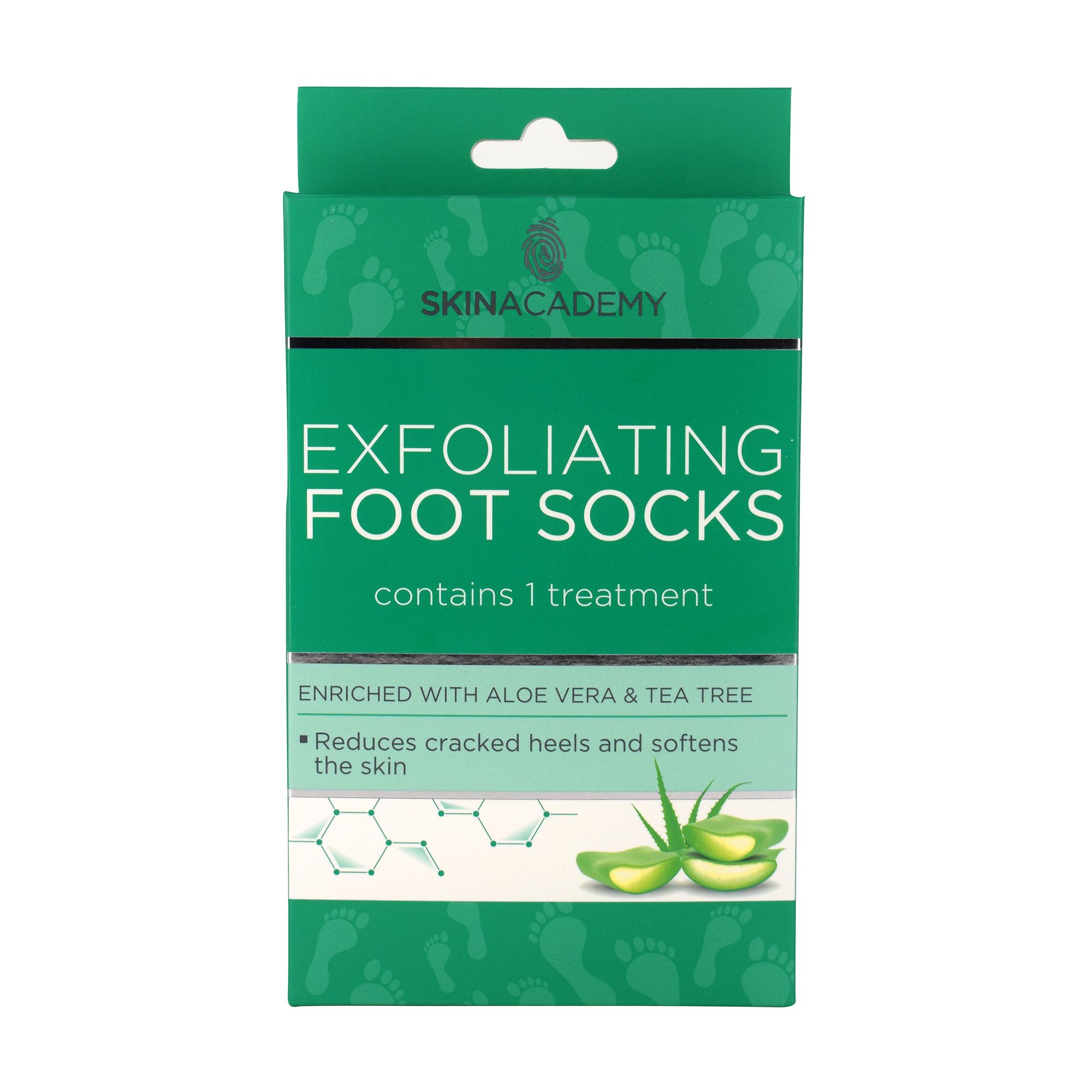 Пилинговые носочки Skin Academy Exfoliating Foot Socks Aloe Vera &Tea ...