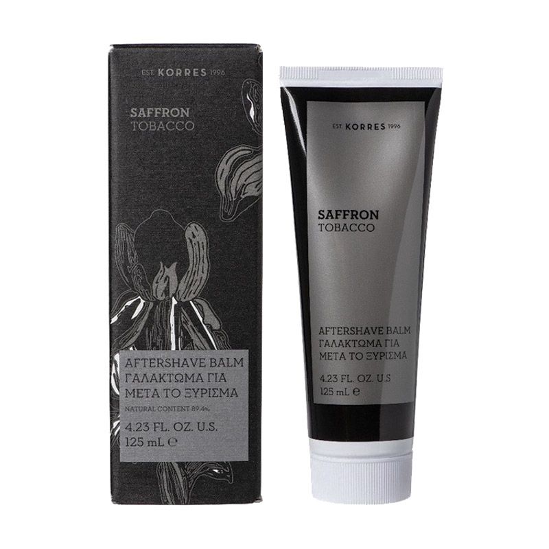 Бальзам после бритья Korres Saffron and Tobacco After Shave Balm Шафран и табак, мужской, 125 мл