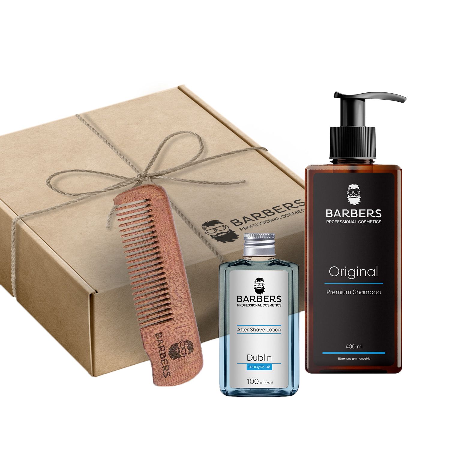 Набор мужской Barbers Ultra Men's Set (шампунь, 400 мл + лосьон, 100 мл ...