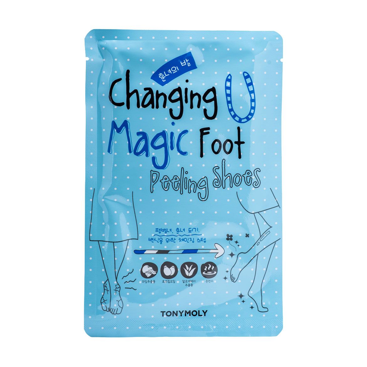 Пилинговые носочки Tony Moly Changing U Magic Foot Peeling Shoes, 2 шт ...