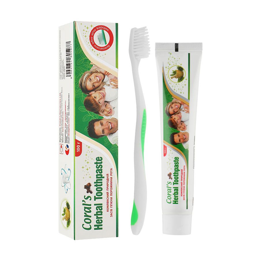 Зубная паста Coral Laboratories Herbal Toothpaste, 100 г - купить на EVA.UA