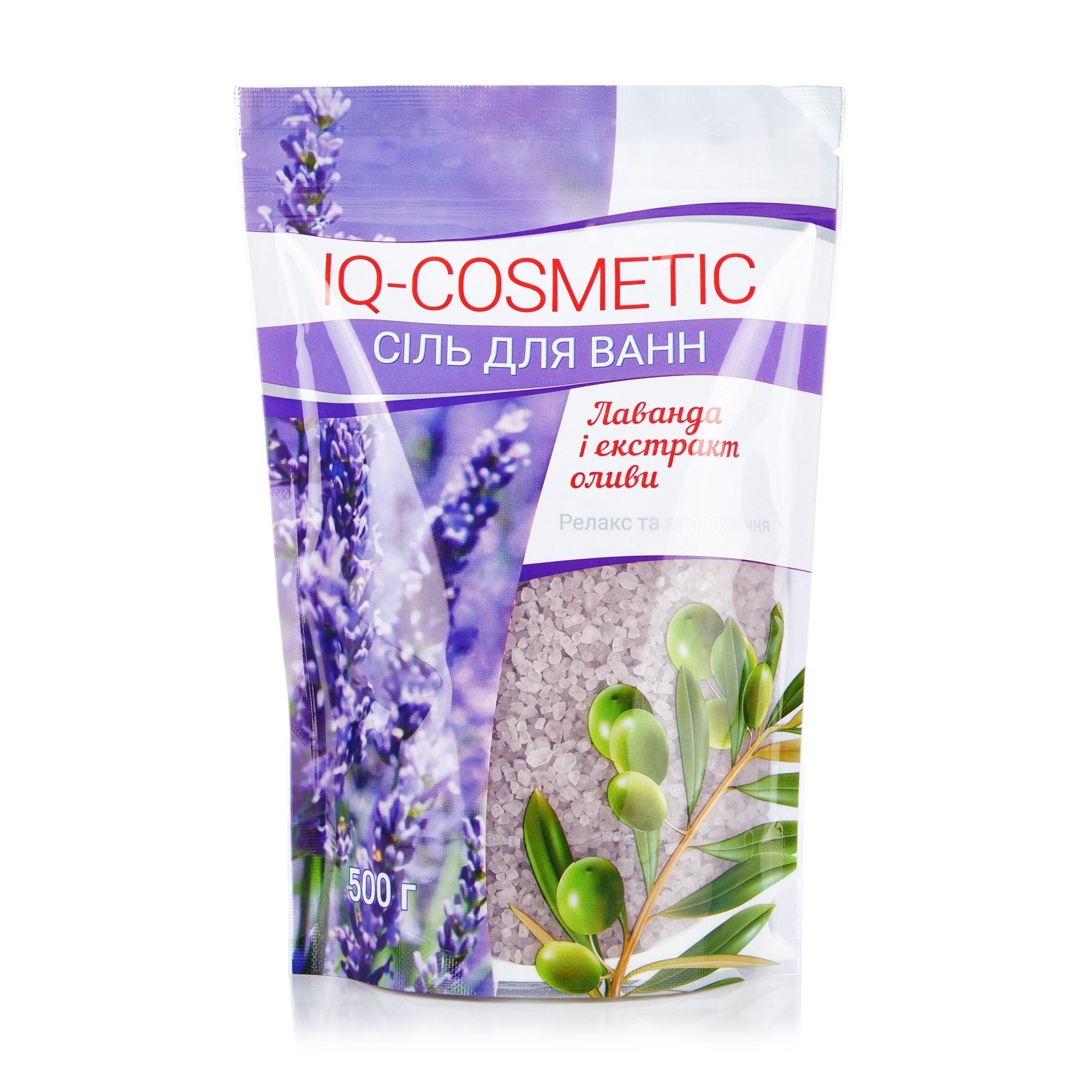 Соль для ванн IQ-Cosmetic Лаванда и экстракт масла, 500 г - купить на ...
