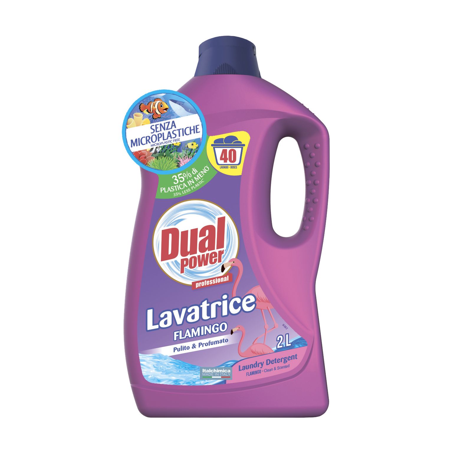 Уценка! Средство для стирки белых и цветных вещей Dual Power Lavatrice ...