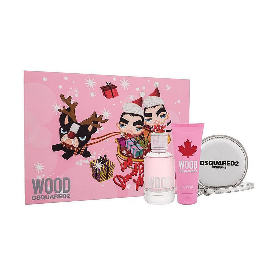 Парфюмированный набор женский Dsquared2 Wood Pour Femme (туалетная вода ...