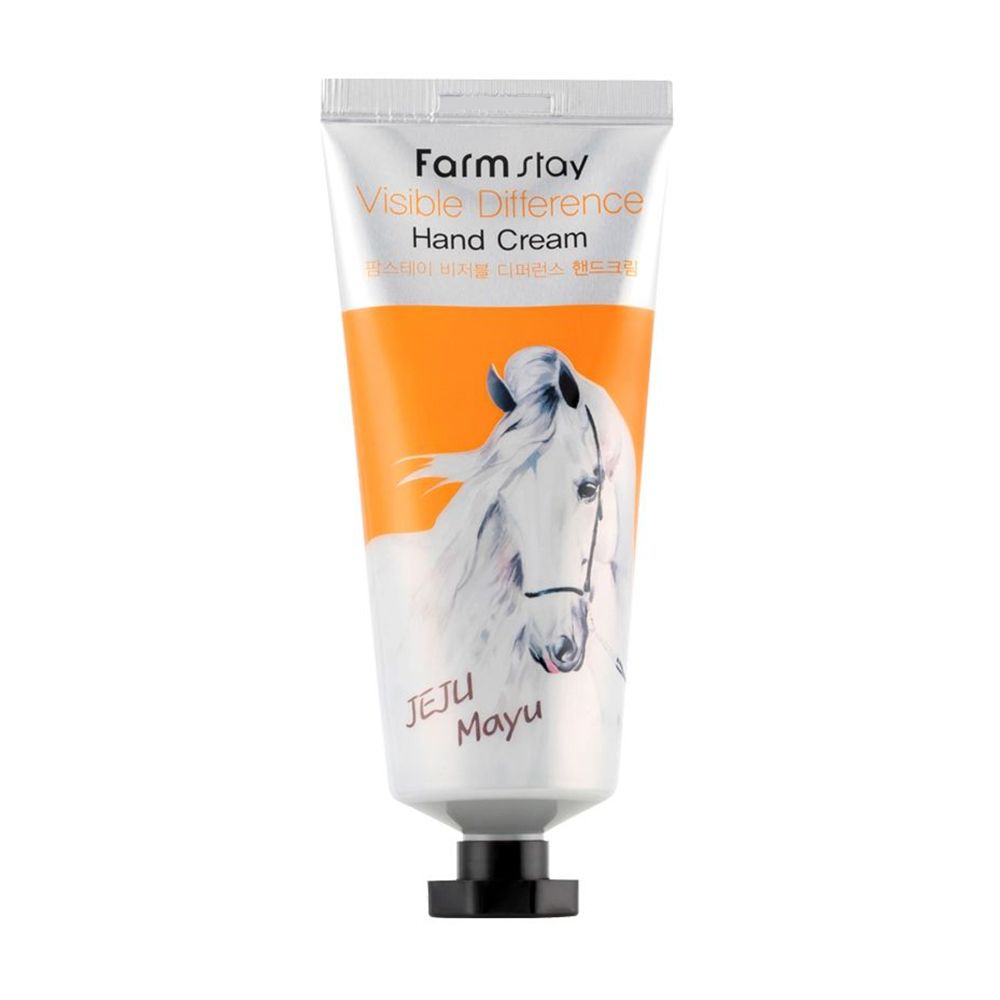 Крем для рук FarmStay Visible Difference Hand Cream Horse Oil, 100 г