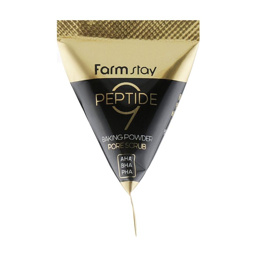 Содовый скраб для лица FarmStay Peptide 9 Baking Powder Pore Scrub с ...