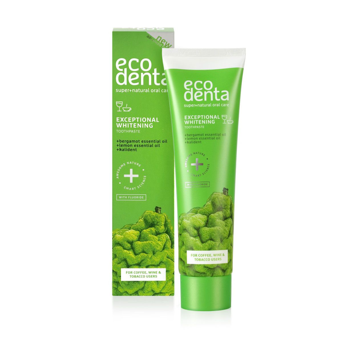 Отбеливающая зубная паста Ecodenta Whitening Toothpaste With Bergamot ...