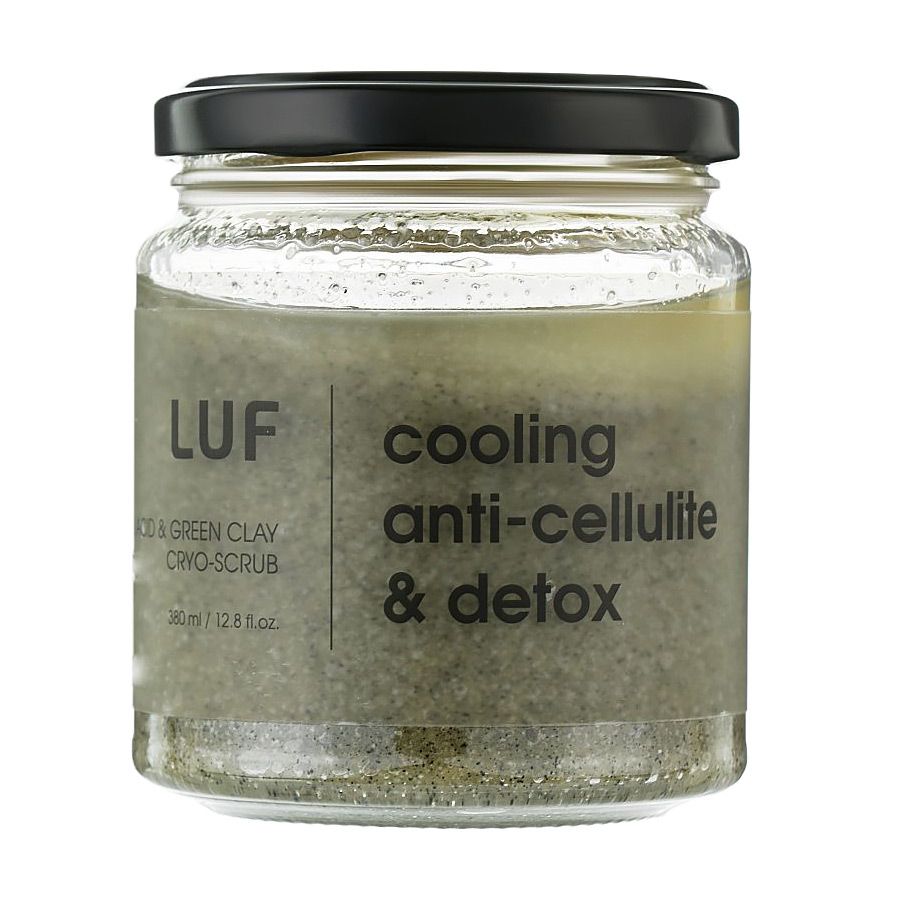 Детокс кріо-скраб для тіла Luff BHA Acid & Green Clay Cryo Scrub з BHA ...