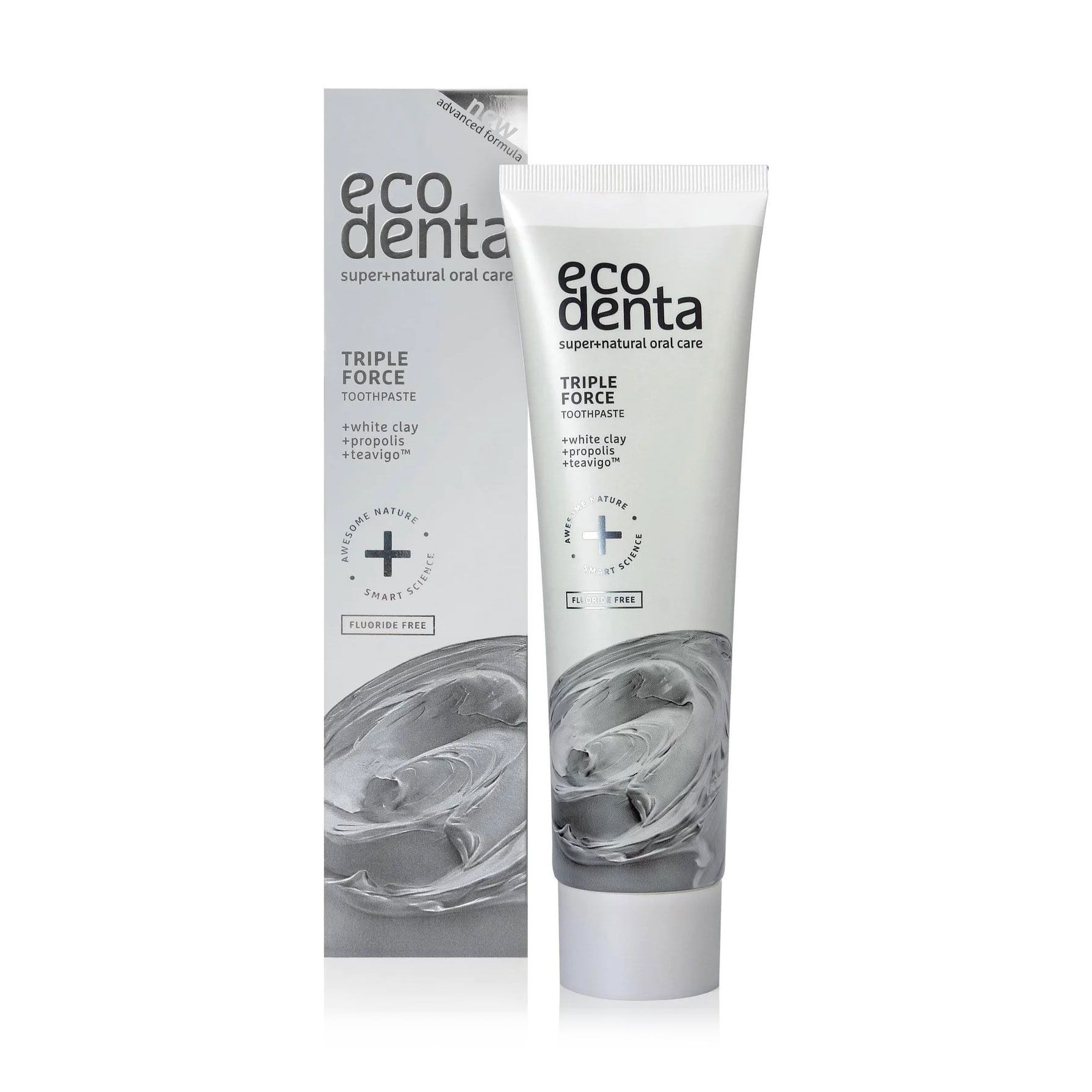 Зубная паста Ecodenta Triple Force Toothpaste с белой глиной ...
