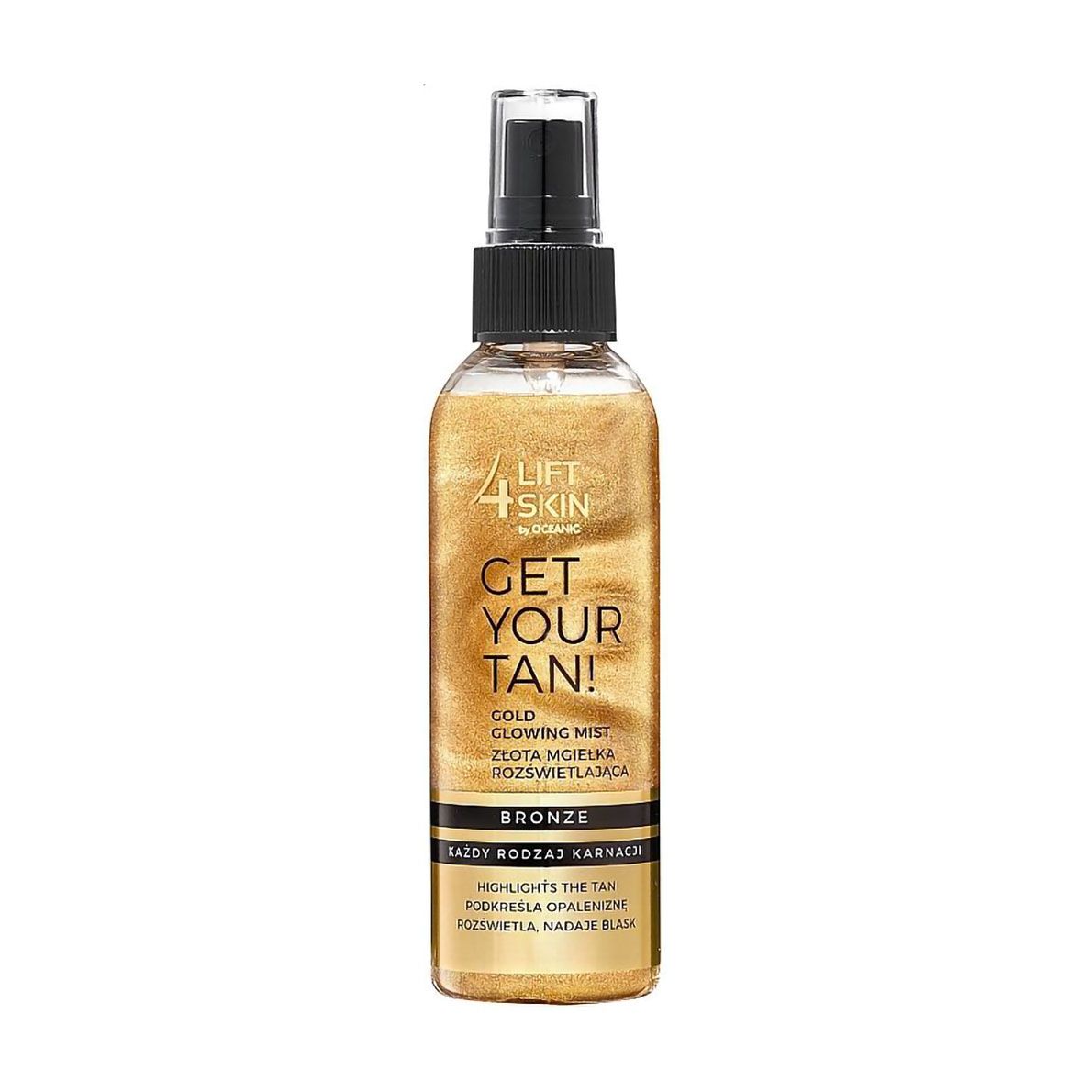 Мерехтливий міст для тіла Lift4Skin Get Your Tan Gold Glowing Mist