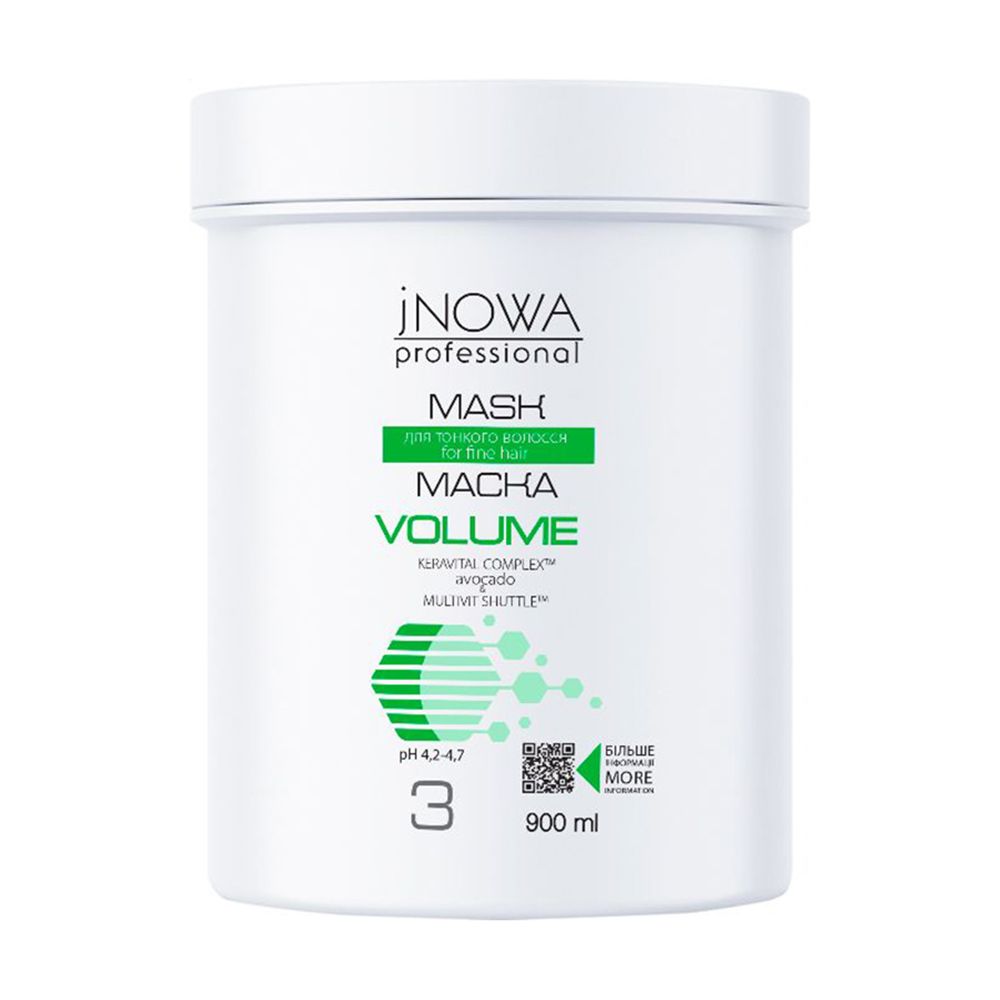 Крем-маска jNOWA Professional 3 Volume Mask для объема тонких волос ...