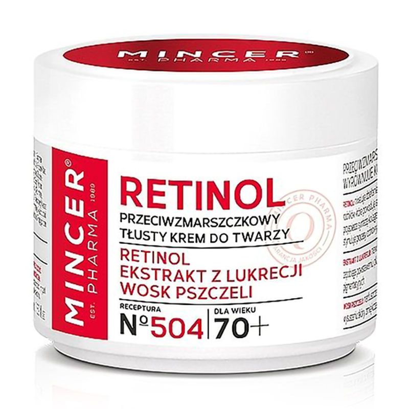 Крем для обличчя Mincer Pharma Retinol Face Cream 504 проти зморщок, 70