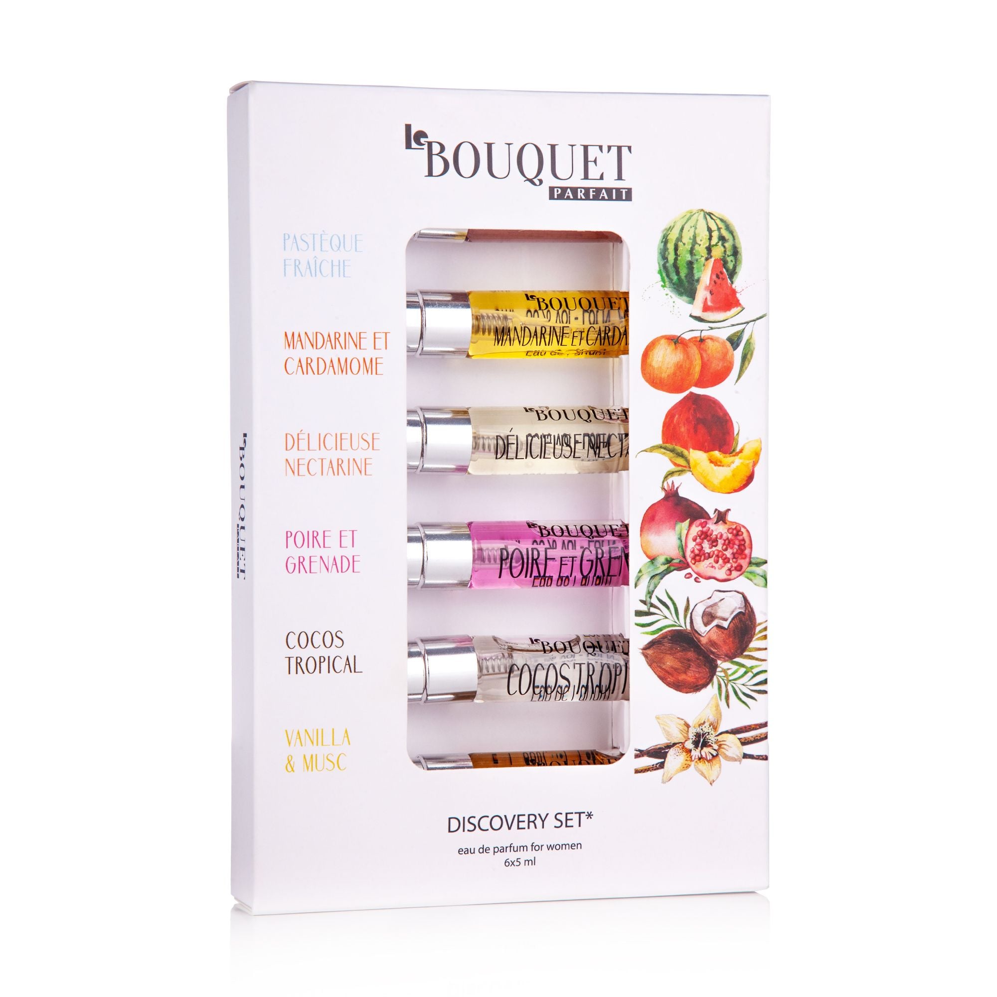 Парфюмированный набор женский Le Bouquet parfait Discovery Set  (парфюмированная вода, 6*5 мл) купить на ▷ гипермаркет красоты