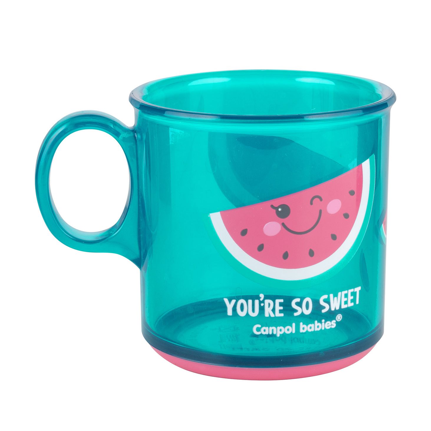 Кружка Canpol Babies Арбуз, с рисунком, антискользящая, от 1 года ...