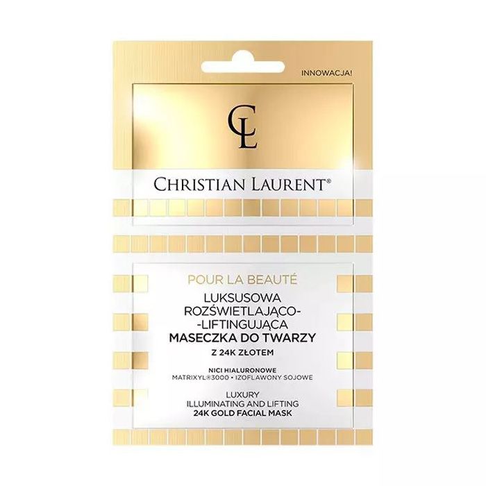 Маска-ліфтинг для обличчя Christian Laurent 24K Gold Facial Mask, 2*5 ...