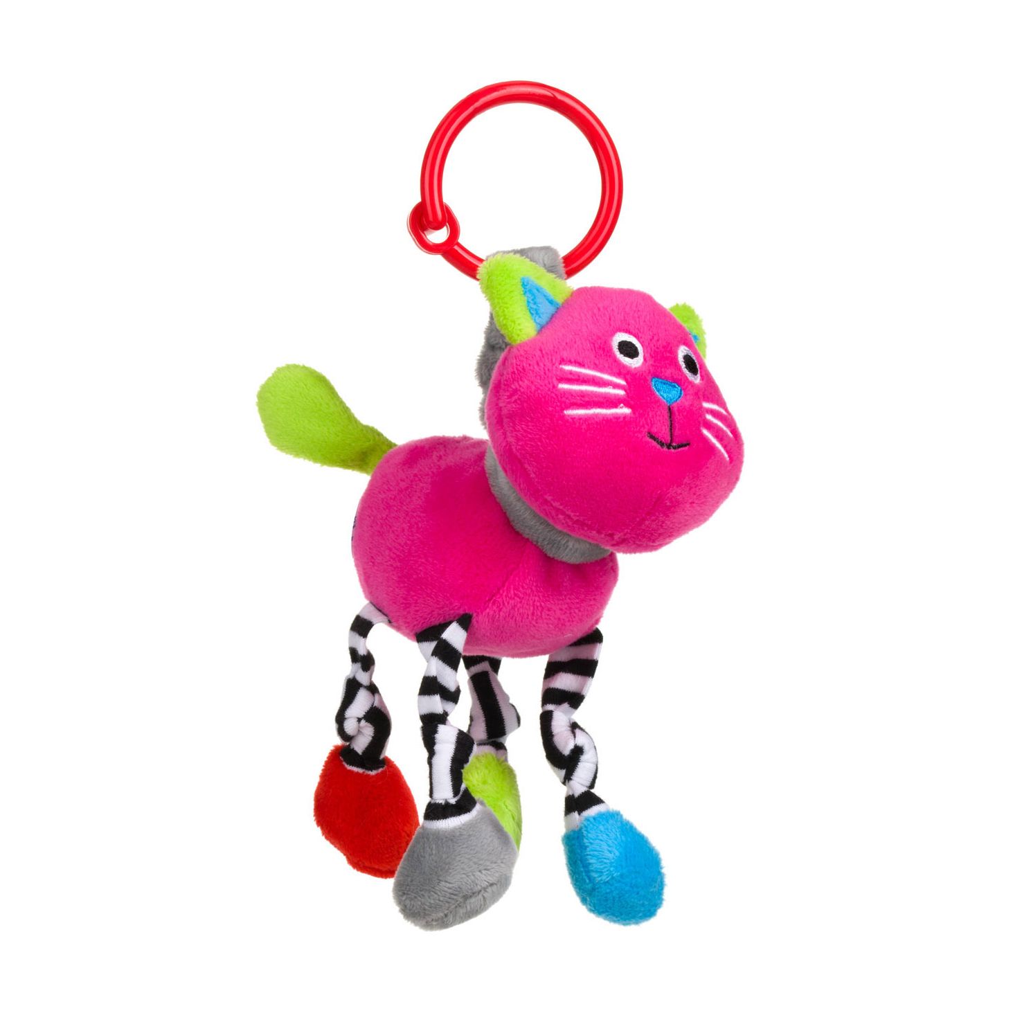 Игрушка-погремушка Canpol Babies Котик, розовая, с рождения (68/051 ...