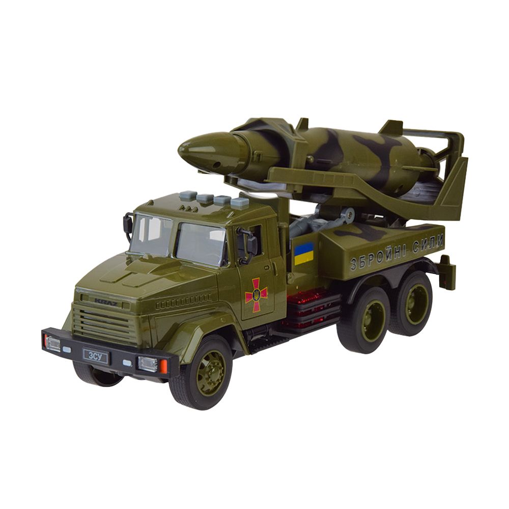 Детская игрушка Автопром KRAZ Военная техника, свет, звук, от 3 лет (KR ...