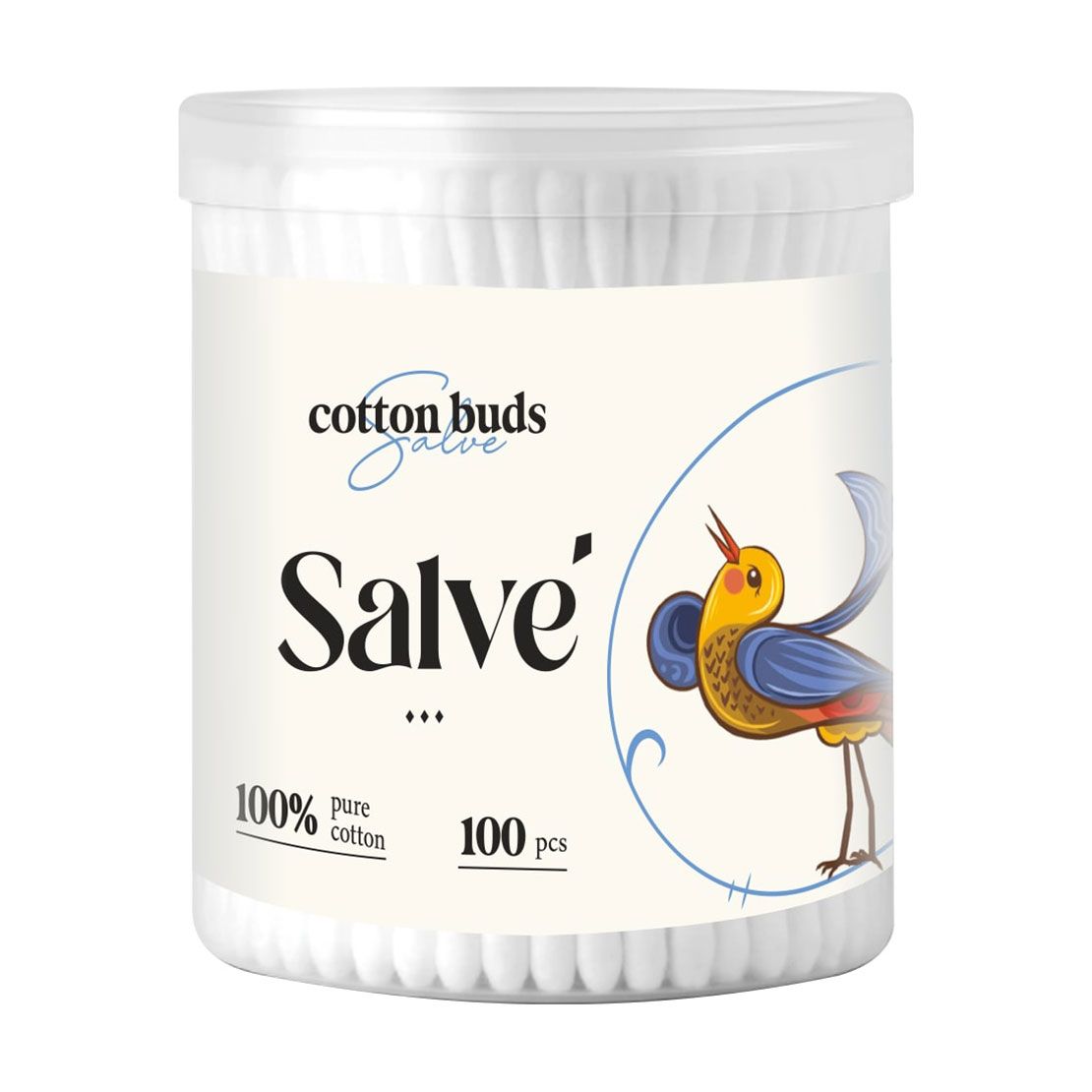 Ватные палочки Salve, 100 шт (круглая упаковка) - купить на EVA.UA ...