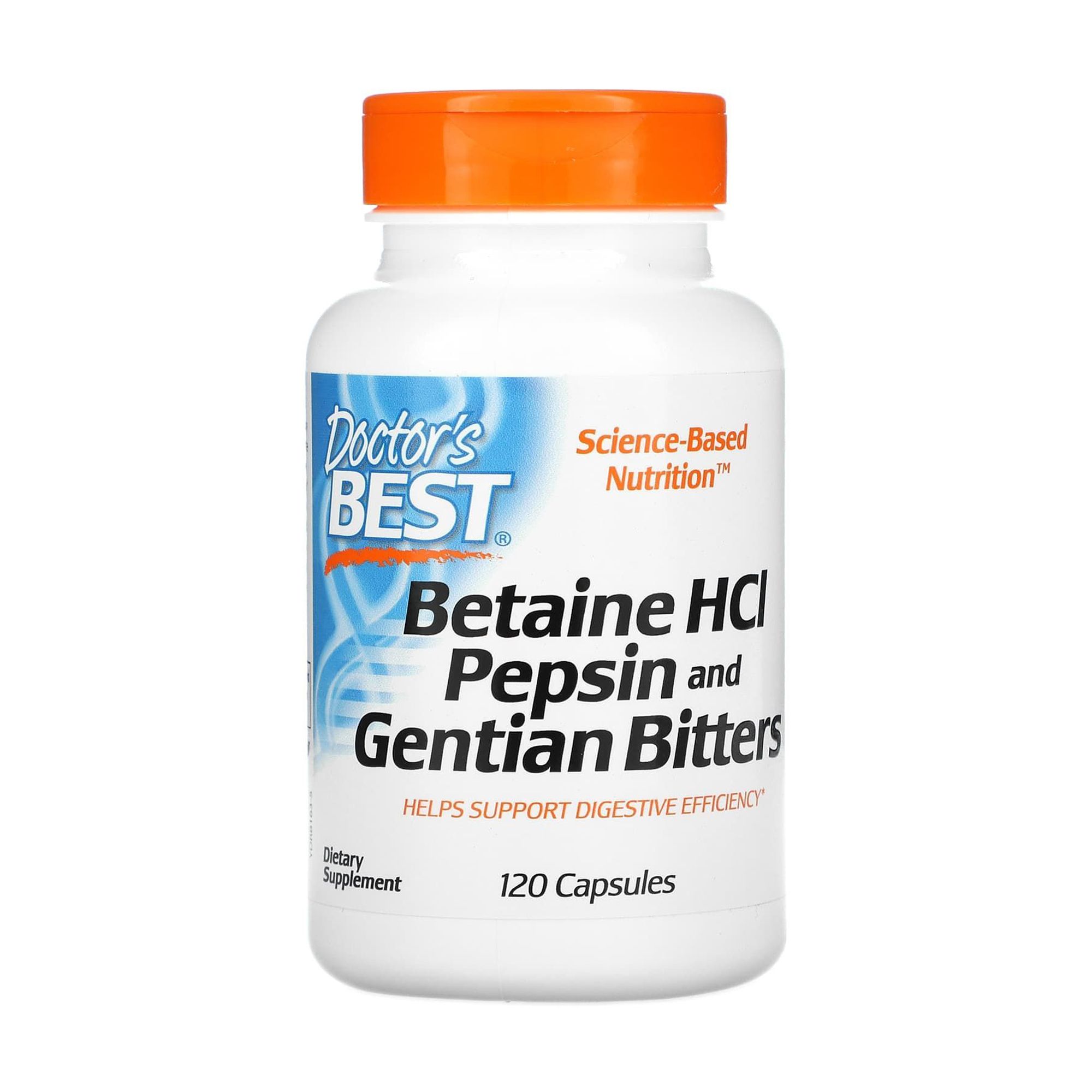 Диетическая добавка в капсулах Doctor's Best Betaine HCl Pepsin ...