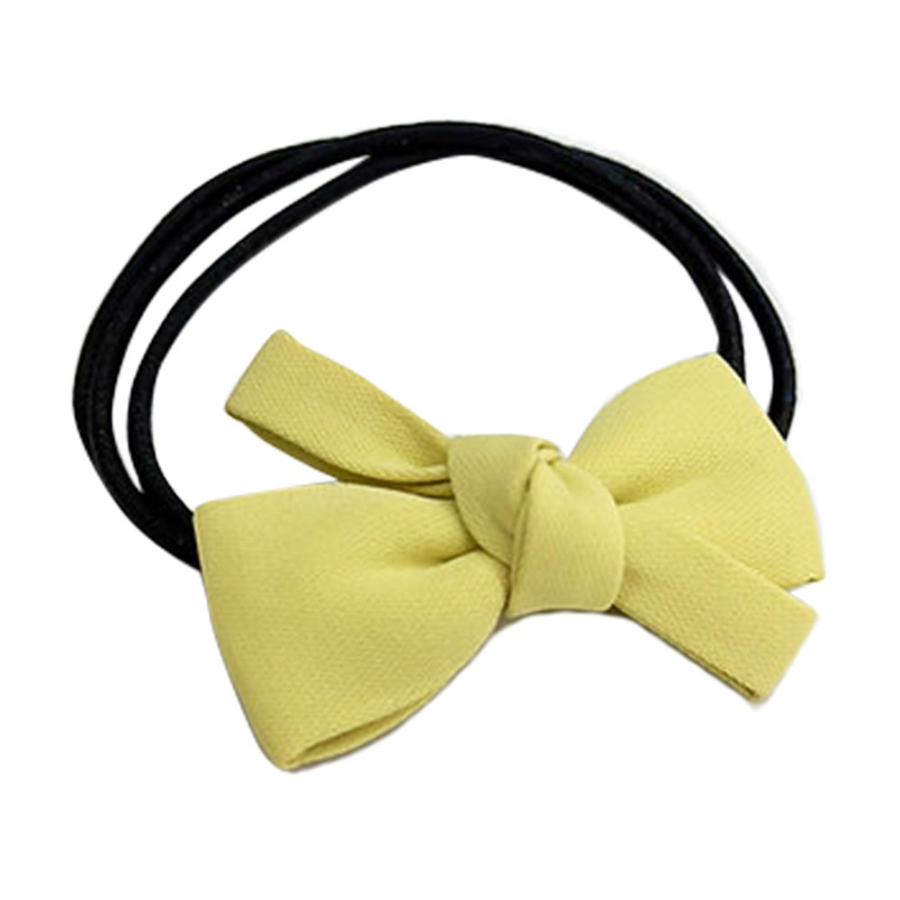 Резинка для волос Miso с желтым бантиком, 6*3 см, 1 шт (N003-4 ...
