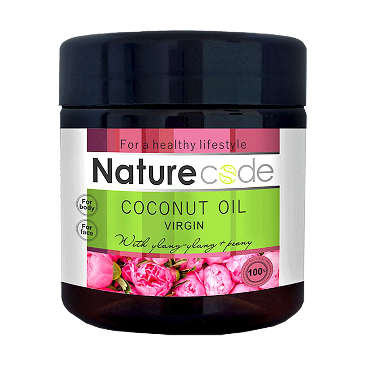 Натуральное кокосовое масло Nature Code Coconut Oil Virgin с эфирным ...