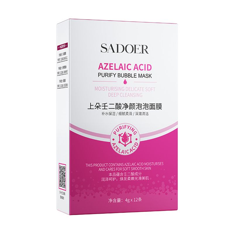 Очищающая пузырьковая маска для лица Sadoer Azelaic Acid Purify Bubble ...