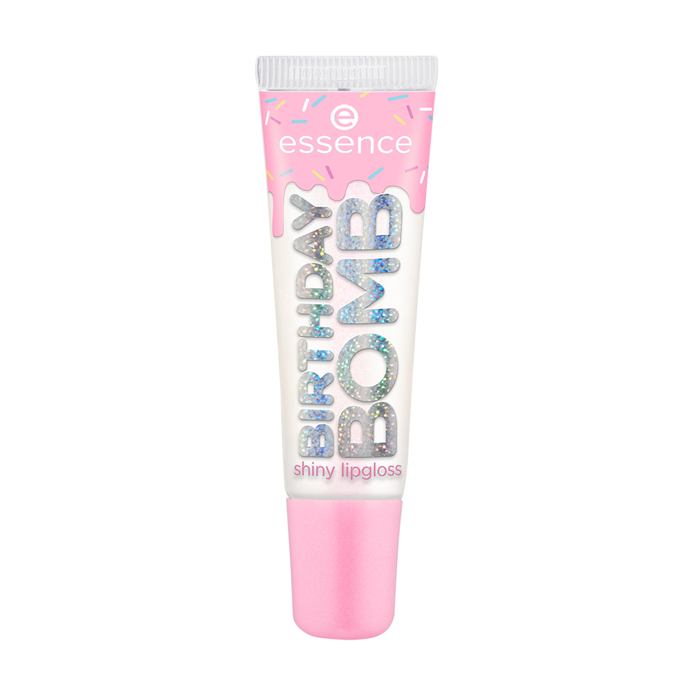 Юлія К. Блеск для губ Essence Birthday Bomb Shiny Lipgloss 01 Cake My Day!, 10 мл photo