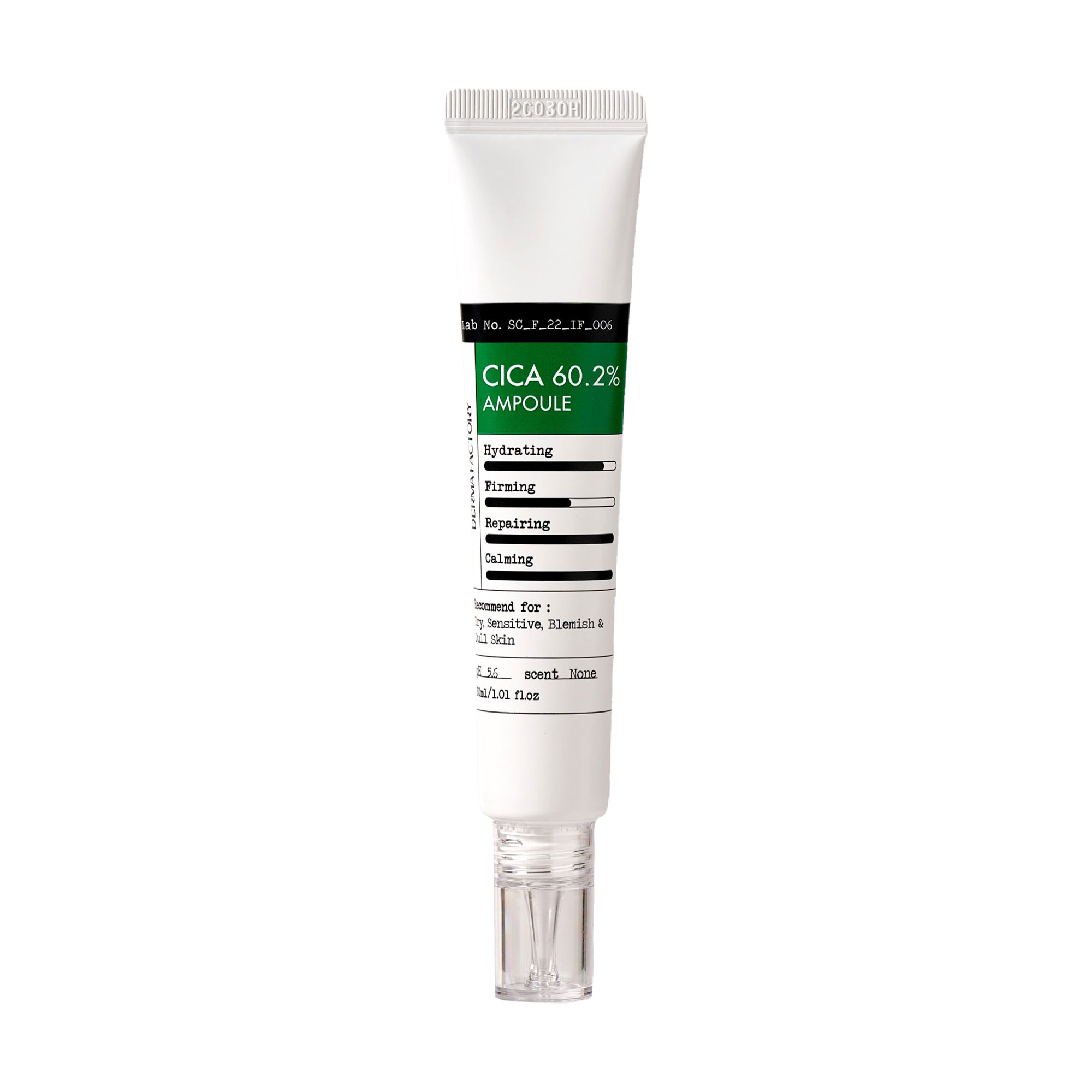 Надія Увлажняющая сыворотка для лица Derma Factory Cica 60.2% Ampoule с экстрактом азиатской центели, 30 мл photo