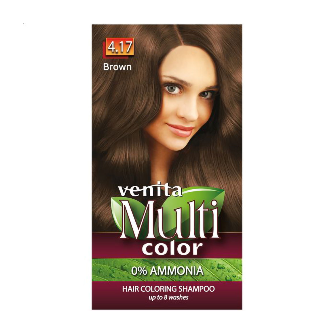 Марина С. Уценка! Оттеночный шампунь для волос Venita Multi Color Hair Coloring Shampoo 4.17 Brown, 40 г photo