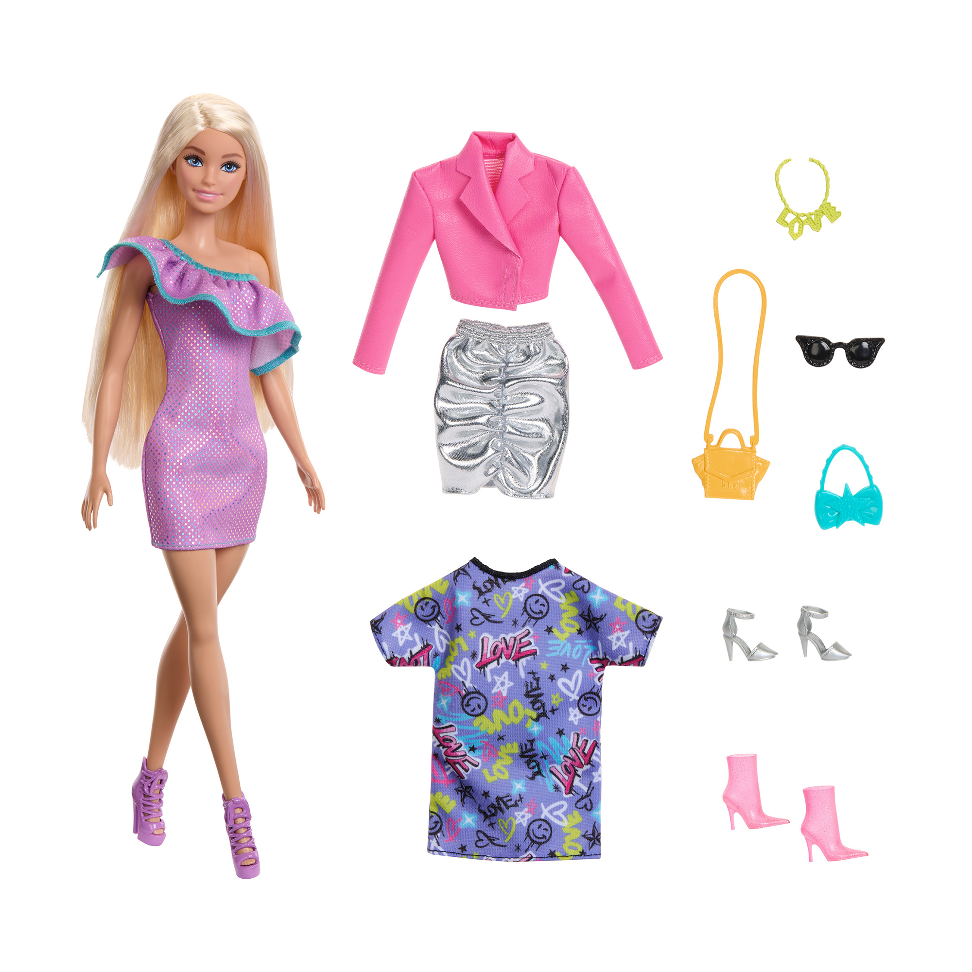 Олена Кукла Barbie Стильные наряды, с аксессуарами, 29 см, от 3 лет (HYT61) photo