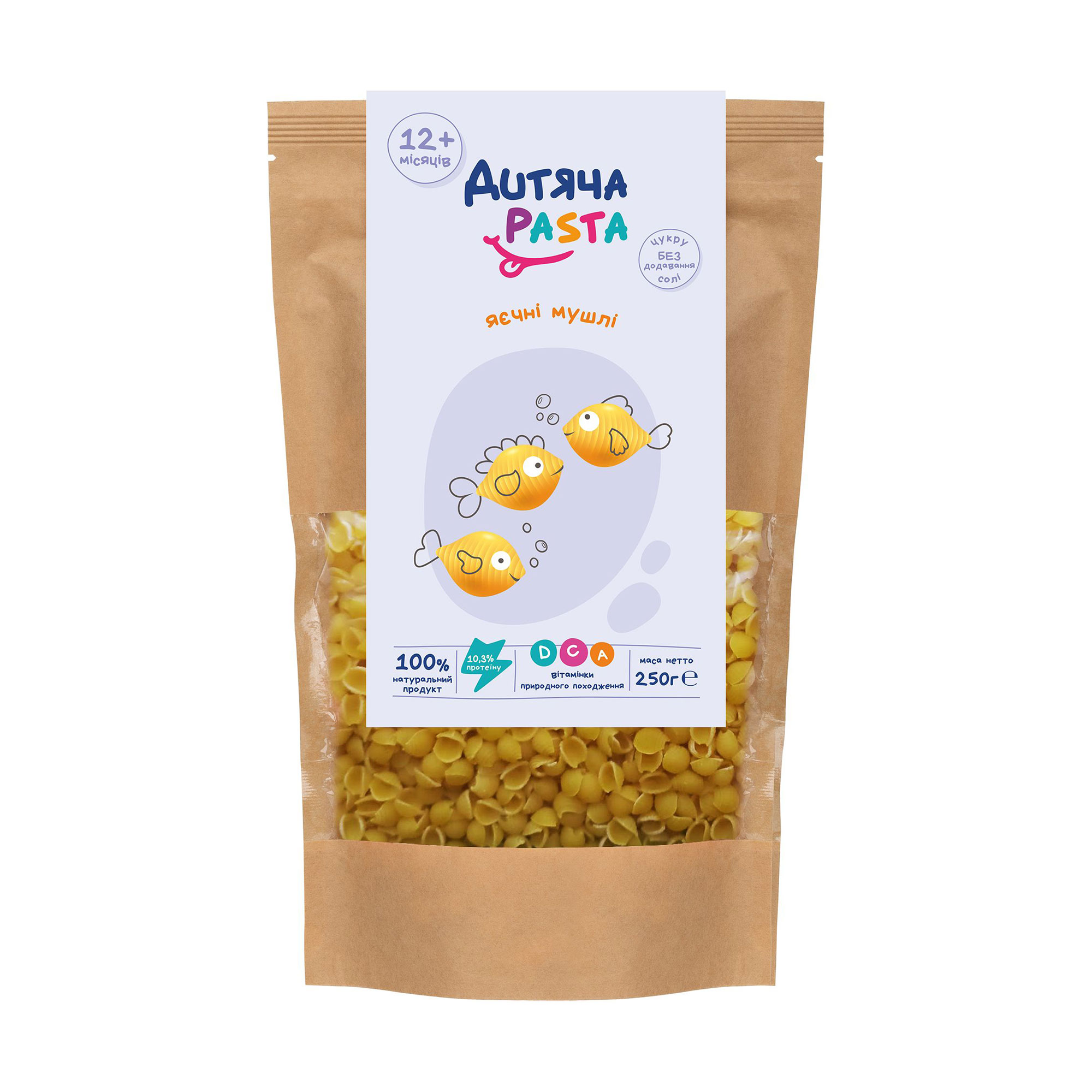 Вікторія Граждан Макаронные изделия Детская Pasta Яичные ракушки, от 1 года, 250 г photo
