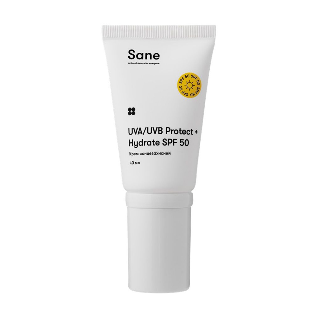Ольга Солнцезащитный крем для лица Sane UVA/UVB Protect+ Hydrate SPF 50, 40 мл photo