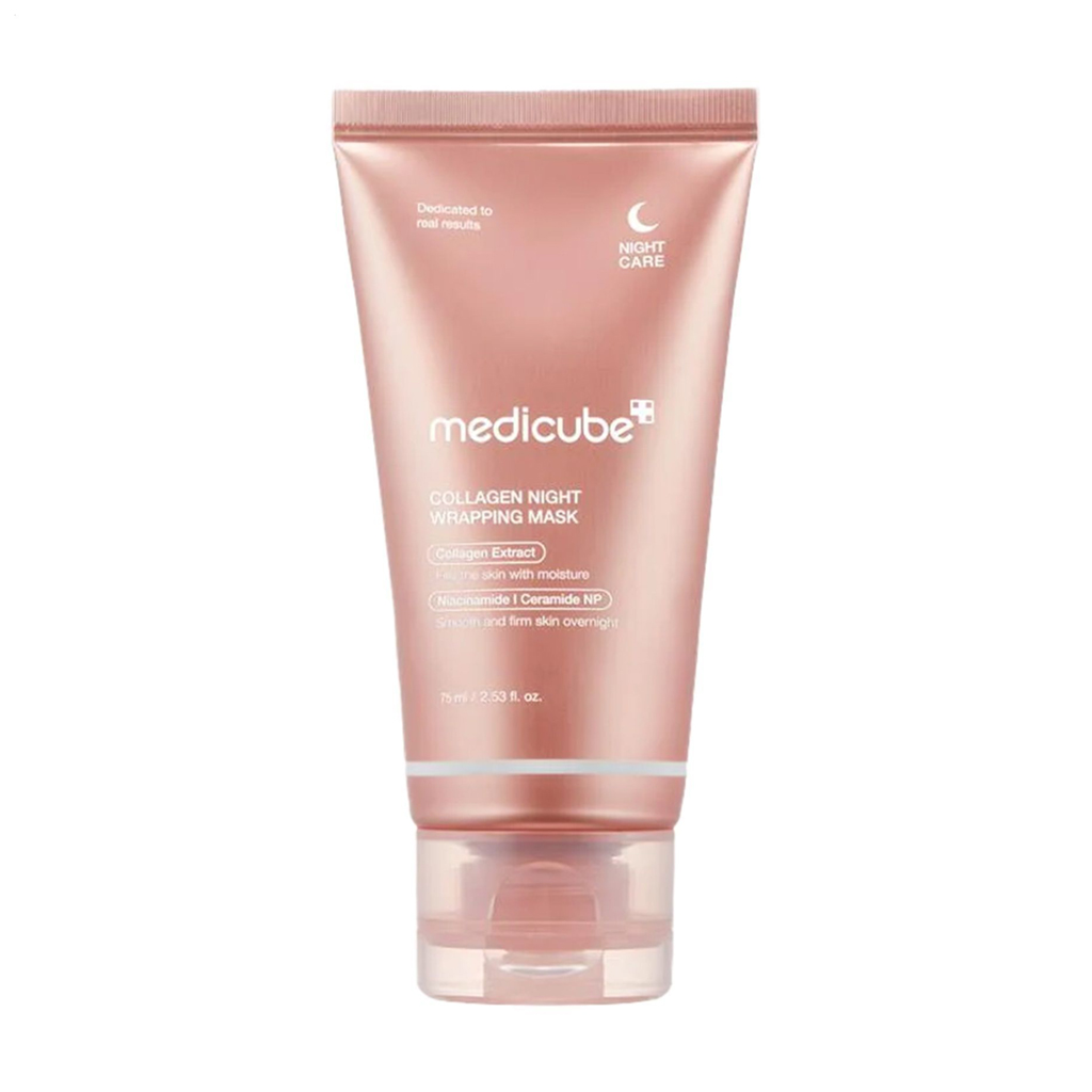 Неля Коллагеновая ночная маска-пленка для лица Medicube Collagen Night Wrapping Mask, 75 мл photo
