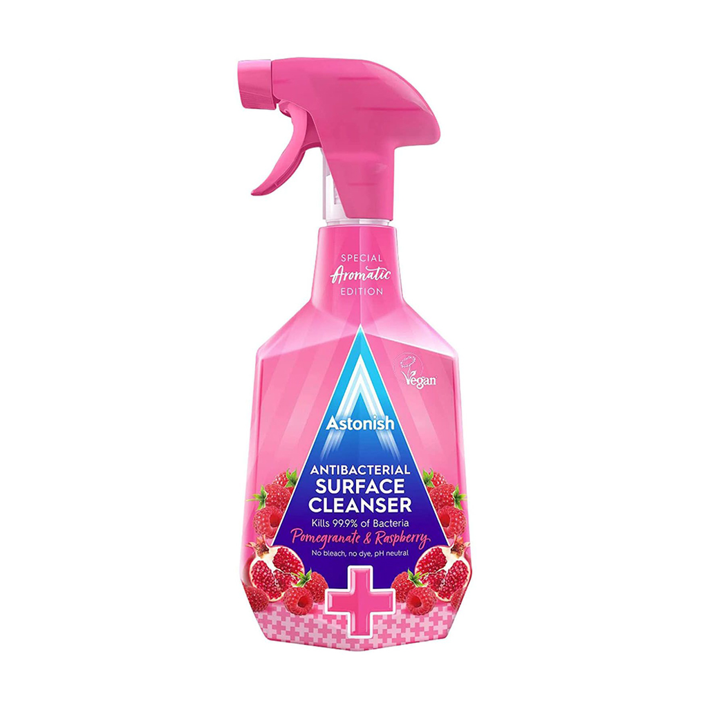 Ян Антибактериальное средство для очищения поверхностей Astonish Surface Cleanser Гранат и малина, 750 мл photo