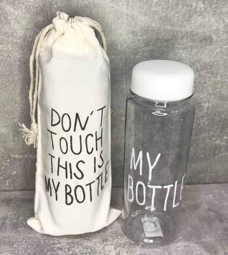 Марія Пляшка для води My Bottle із чохлом 500 мл прозоро/біла 500-500 (1223962) photo
