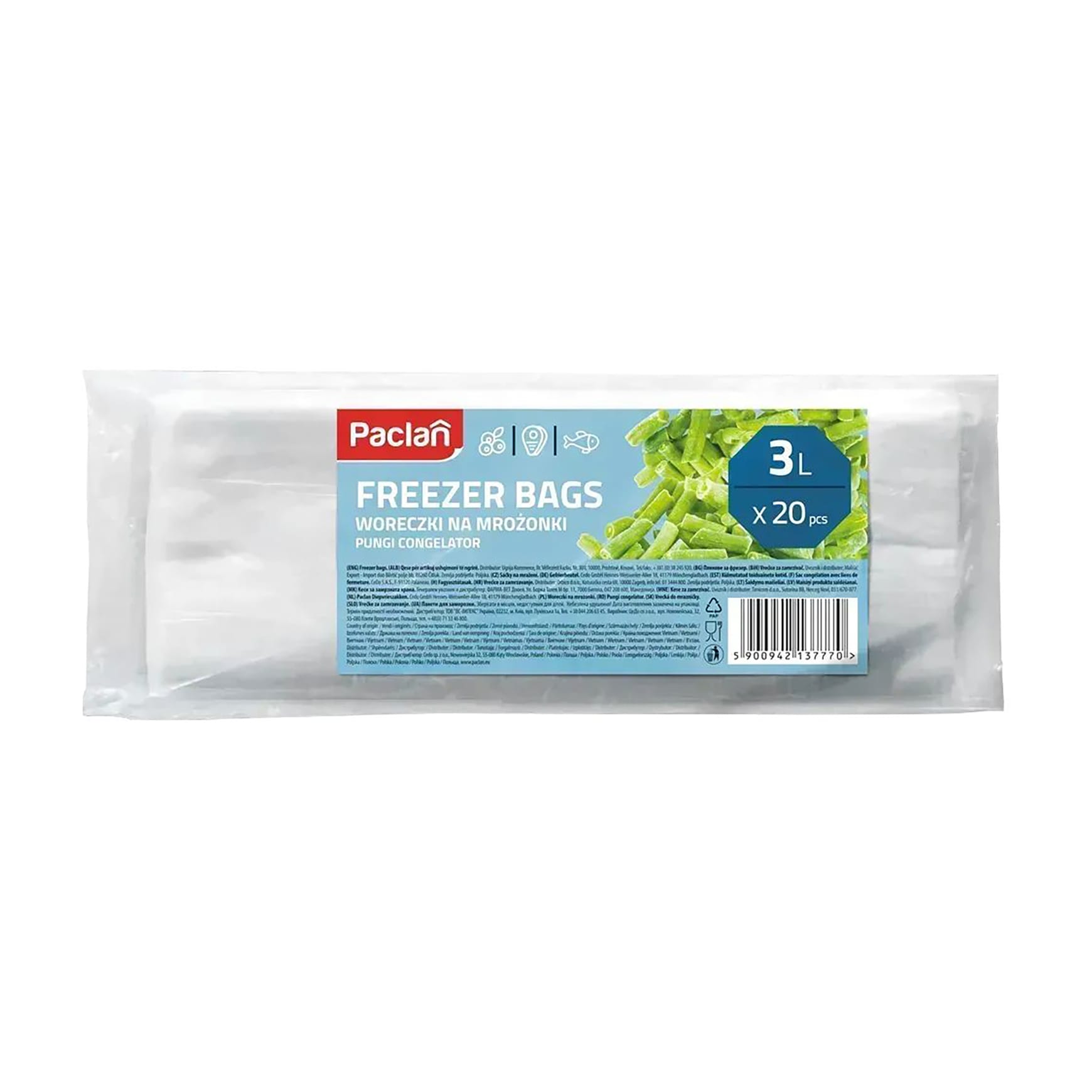 Маргарита Пакеты для замораживания Paclan Freezer Bags 3 л, 20 шт photo