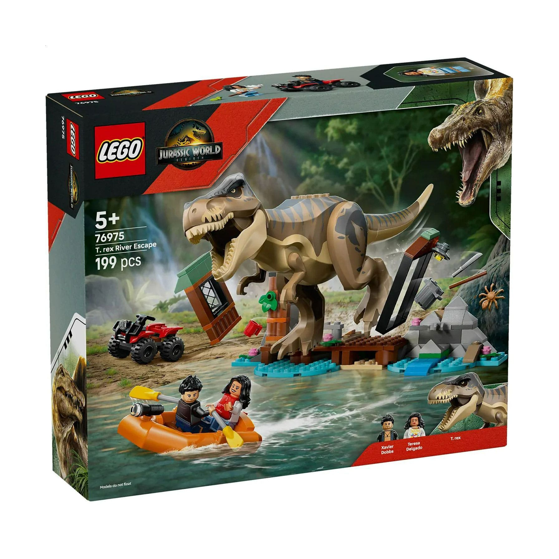 Конструктор LEGO Jurassic World Втеча річкою від тиранозавра, 199