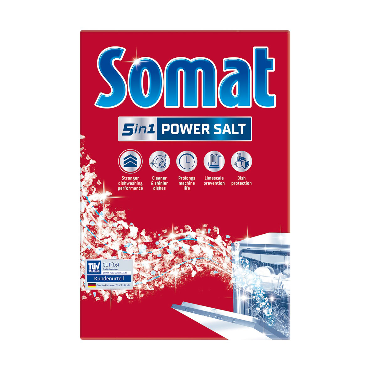 Анна Соль для мытья посуды в посудомоечной машине Somat Special Salt Тройного действия, 1.5 кг photo