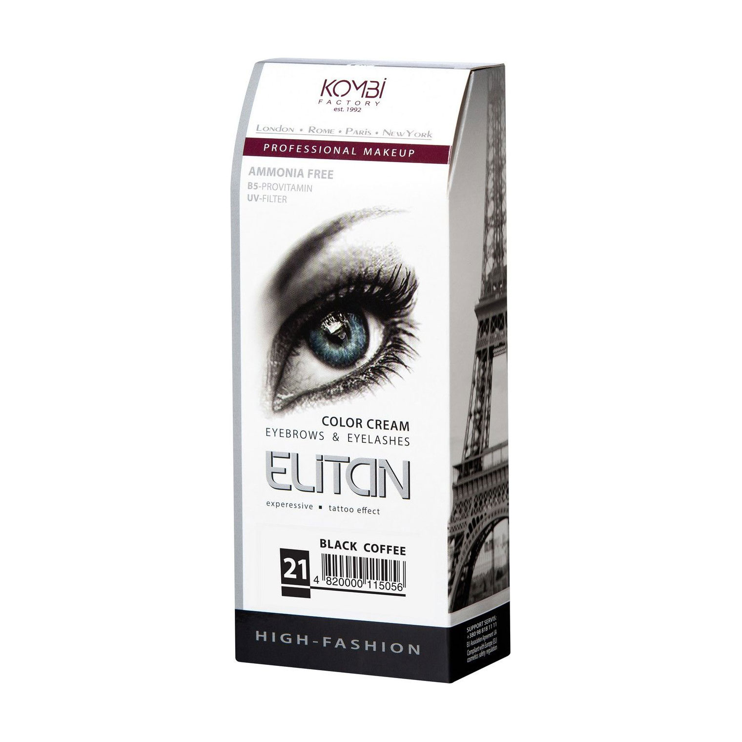 Марина Крем-краска для бровей и ресниц Elitan Color Cream Eyebrows & Eyelashes, 100 мл photo