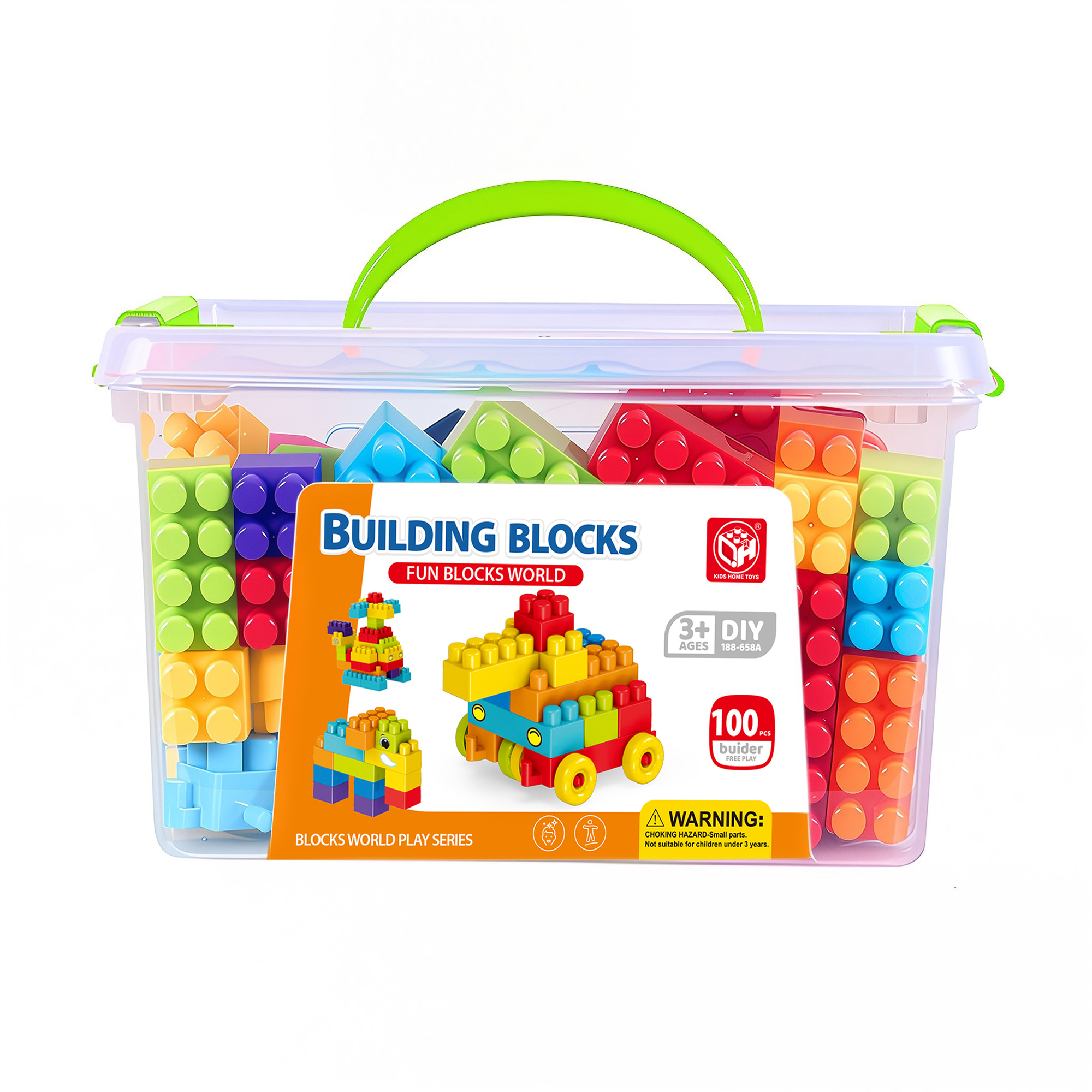 Людмила Детский конструктор KIDS HOME TOYS Твори и играй, от 3 лет (188-702A) photo