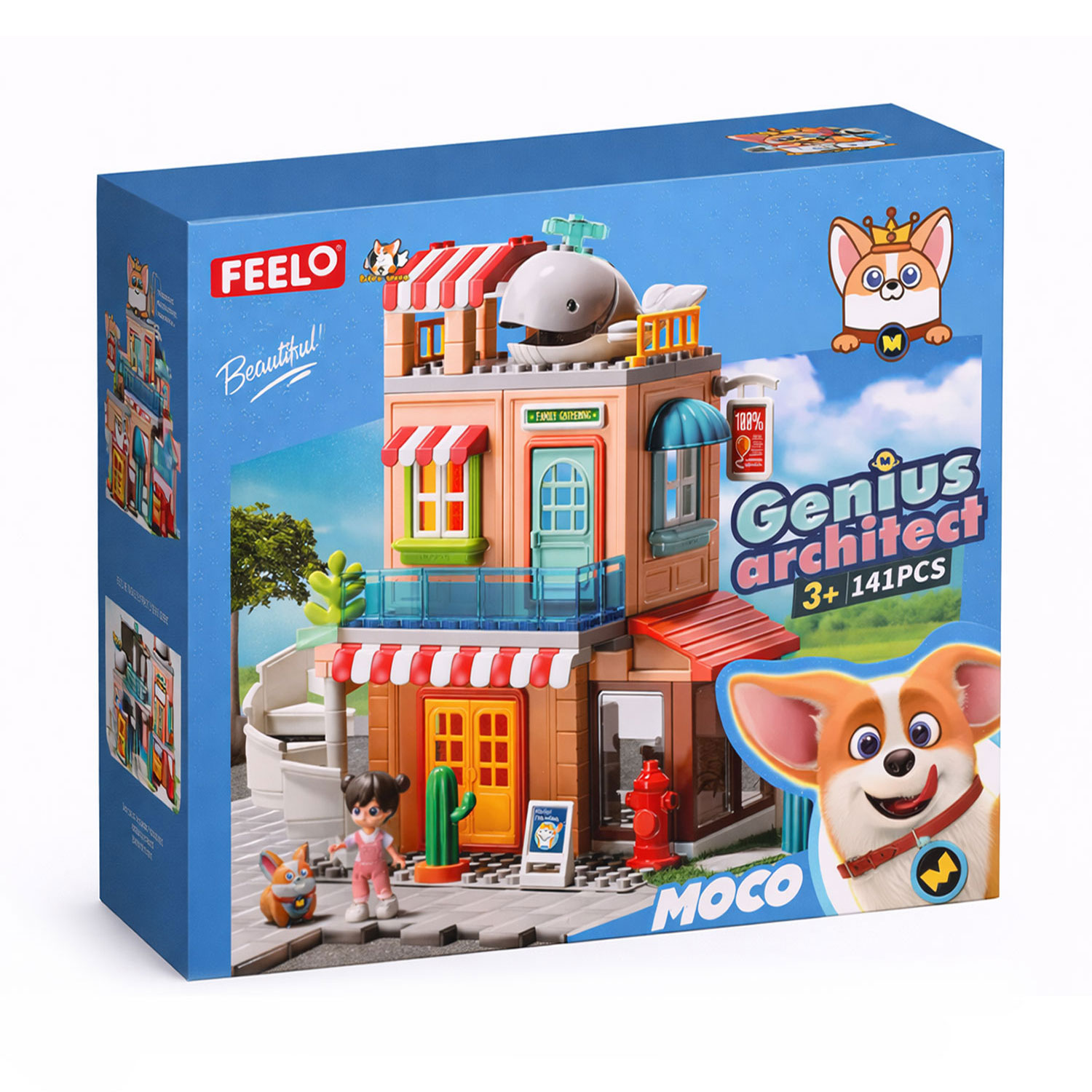Олена Детский конструктор FEELO TOYS Дом с историей, 141 деталь, от 3 лет (1810) photo